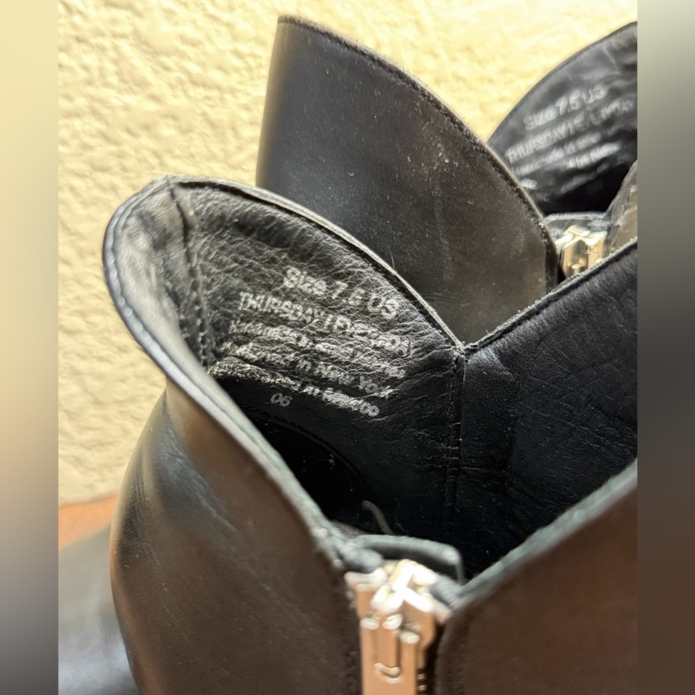 Thursday Uptown Leather Ankle Boots, Sz 7.5 - Picture 10 of 11